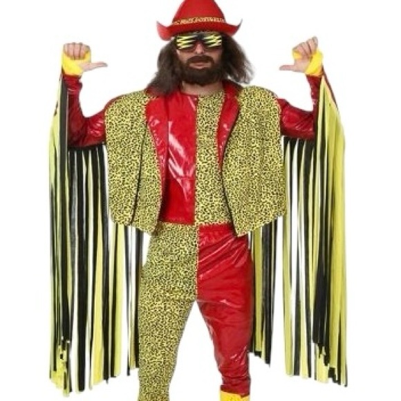 WWE Macho Man Randy Savage Jacket Halloween Costume Wrestling Fringe Medium Men - Picture 1 of 12